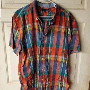 Tommy Hilfiger XL Short Sleeve Button Up